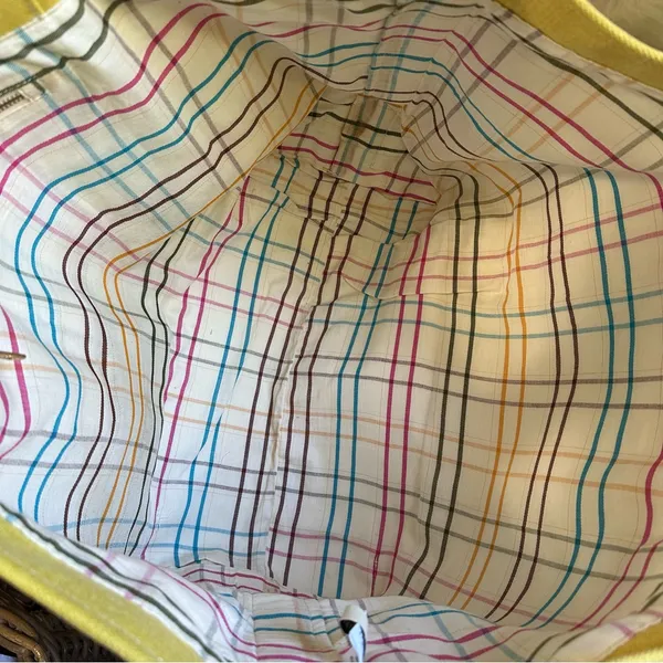 VTG L. L. Bean Boat & Tote Golden Butter Yellow Heavy Duty Canvas XL - HTF - Image 3