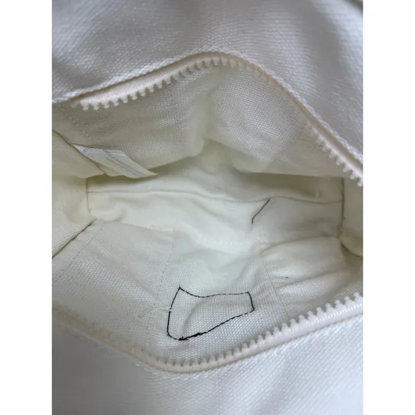 NEW Urban Outfitters BDG Serena White Canvas Zipper Mini Tote Bag Handbag OS - Image 5
