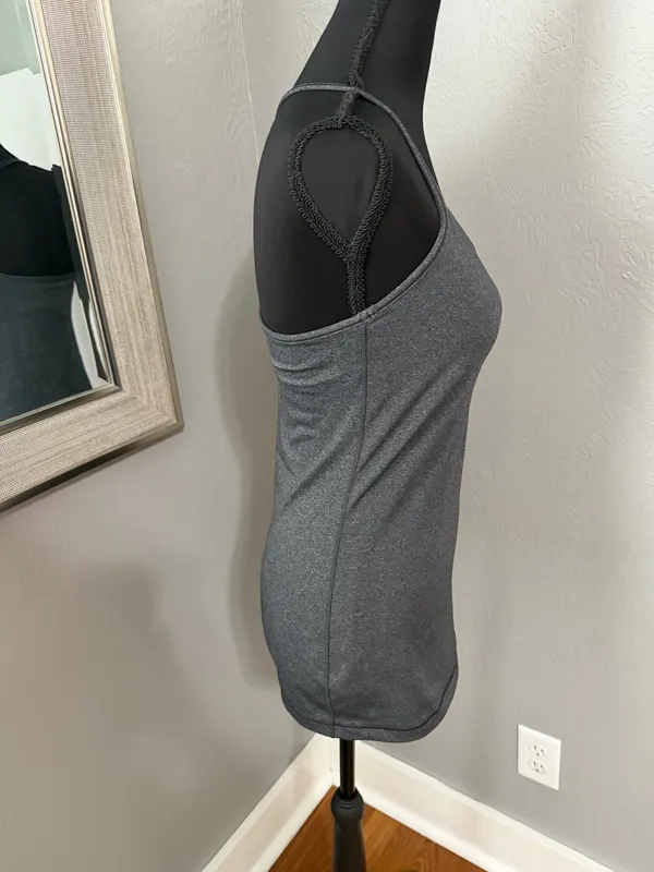 Lululemon Power Y Tank Racerback Yoga Running Athletic Grey Size 6. - Image 6
