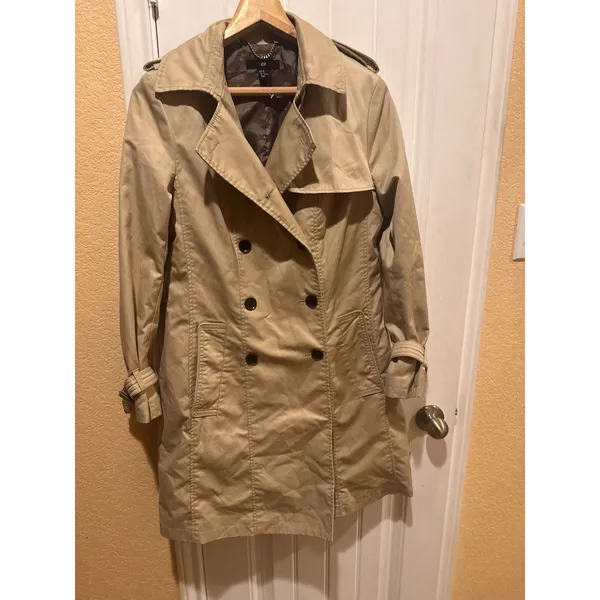 H&M Trench Coat, Sz: 10 - Image 3