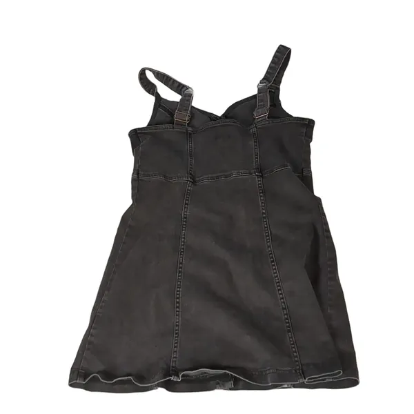 Bdg urban outfitters black denim dress size large - Image 3