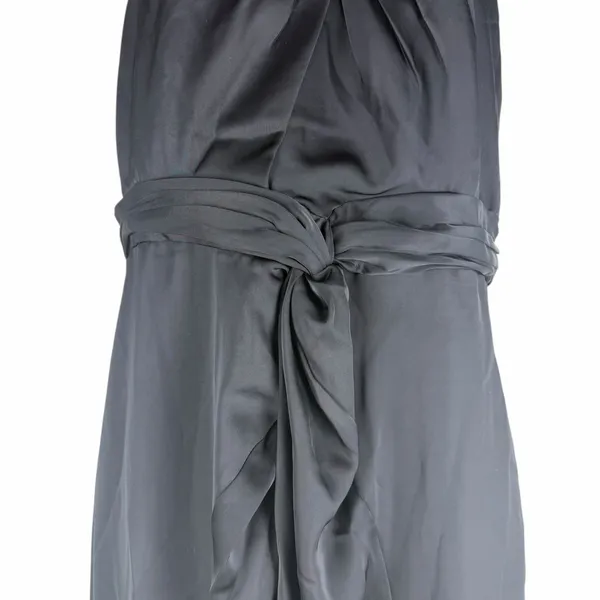 ASTR Georgiana Halter Neck Maxi Dress Black Satin Size S - Image 7