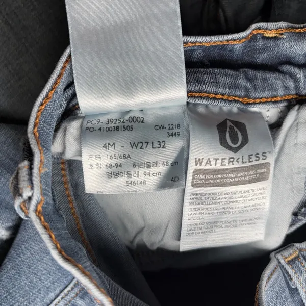 Levi's Classic Bootcut Jeans Medium Wash Raw Hem Womens Size 4 27x29 - Image 11