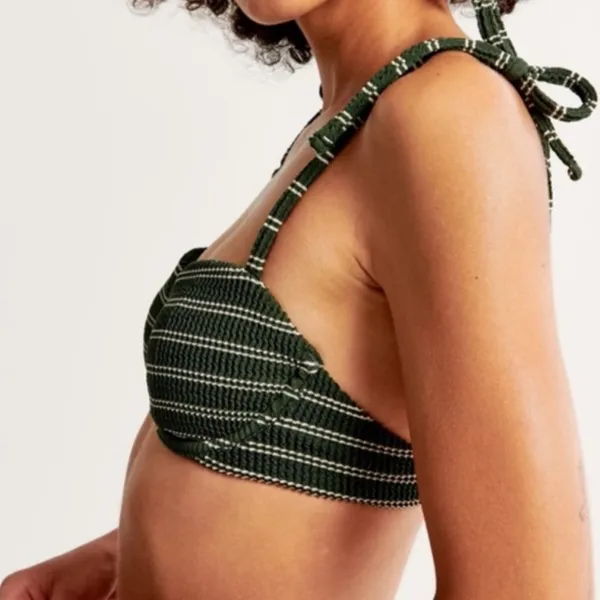 {Abercrombie & Fitch} Brand New Tie-Strap Underwire Bikini Top - Image 3