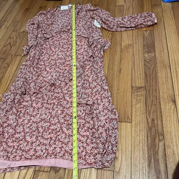 Maeve Anthropologie Sirena Ruffled Tunic Puff Sleeve Ruffle Dress Size Medium‎ - Image 9