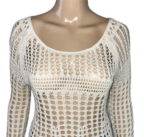 Free People Annabelle Crochet Knit Sweater - Image 6