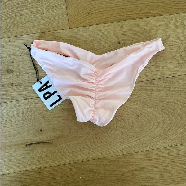 LPA - Myra Ruched Bikini Bottoms in Pink - Image 4