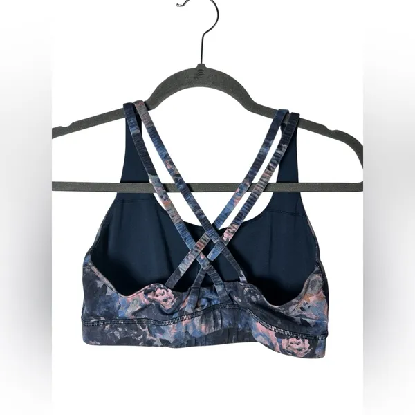 Lululemon Energy‎ Bra Moody Mirage Bark Berry Deep Navy Size 8 - Image 6