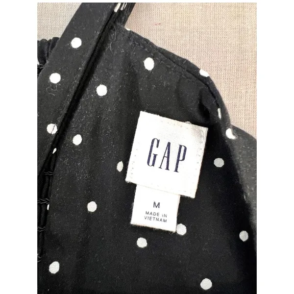 GAP black and white polka dot midi sundress size medium - Image 8