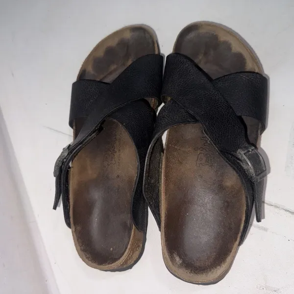 Birkenstock Birki's Black Criss Cross Strap Sandals EU: 39 US Size W8 M6 - Image 2