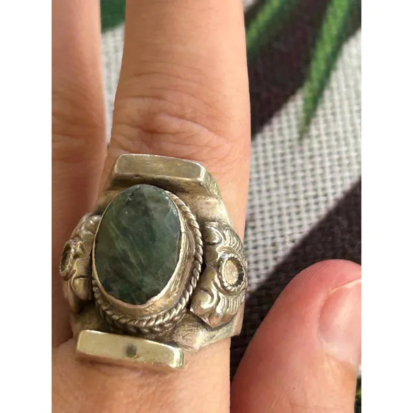 925 sterling silver ring band size 9.75 15.93g lot d2 large ring - Image 2