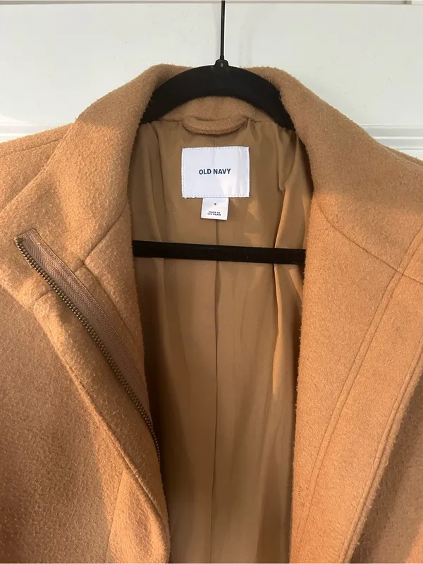 Old Navy Camel Brown Winter Coat - Image 2