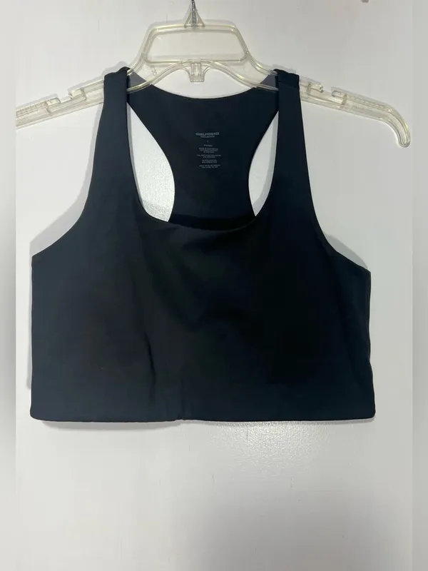 Girlfriend collective grey Skyline Paloma Racerback Bra size L - Image 3