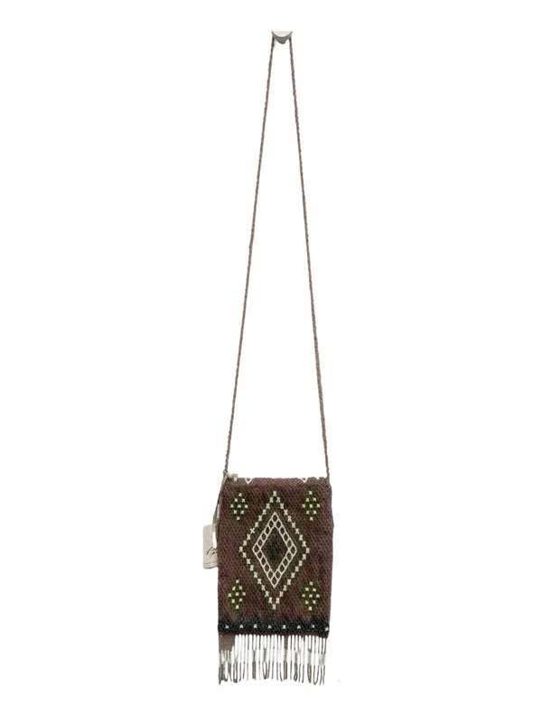 NWT Free People Bella Beaded Fringe Bag‎ Pixie Dust Festival Boho Crossbody - Image 6