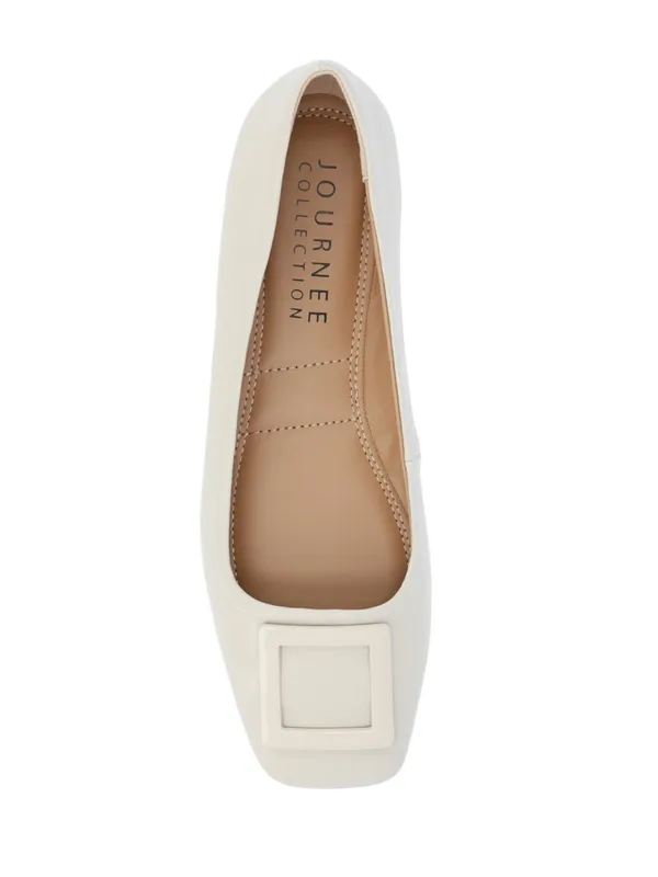 Journee Collection Women's Zimia Buckle Square Toe Ballet Flats- Size 9 - Image 2
