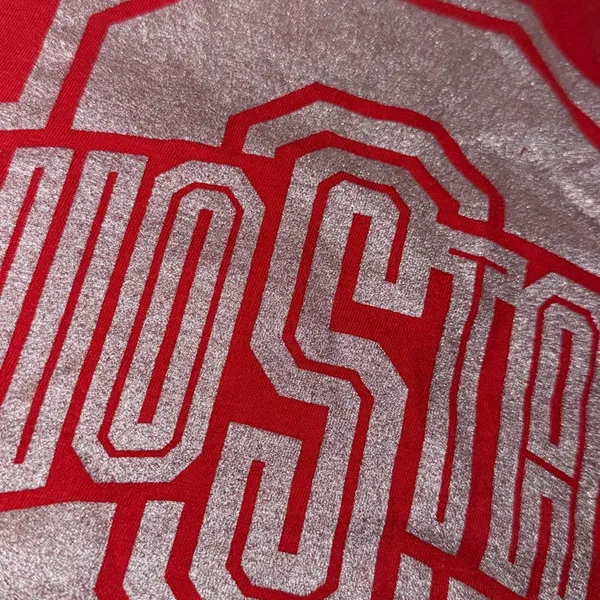 Ohio State Red V-Neck T-Shirt 91 - Image 5