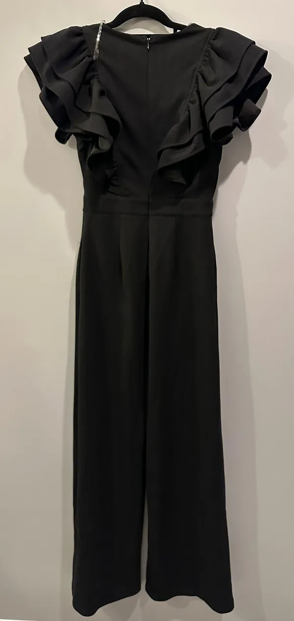 Entro Wide Leg Ruffle Sleeve Jumpsuit - Image 5