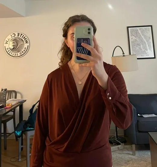 H&M Maroon Professional Top - Image 4
