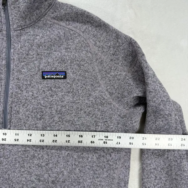 Patagonia Better Sweater‎ 1/4 Zip Fleece Pullover Gray Outdoor Womens Size M - Image 2