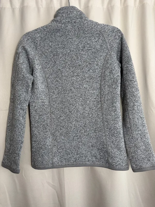 Patagonia Better Sweater Gray Fleece Quarter‎ Zip Pullover XS - Image 2