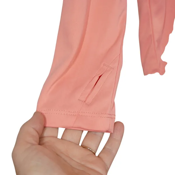 Reel Life Womens UPF Raised on the Water Performance Long Sleeve Tee Coral Pink - Image 2