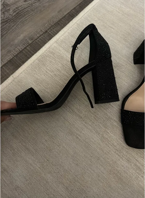 Kelly & Katie Heels Black Rhinestone - Image 2