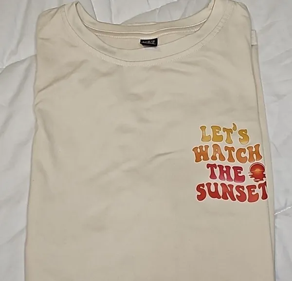 Let’s Watch The Sunset Short Sleeve Graphic Tee XS - Image 6