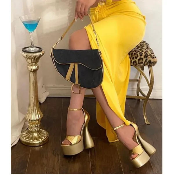 Tiger Mist Yellow Ruched Skirt With Side Slit - Image 2