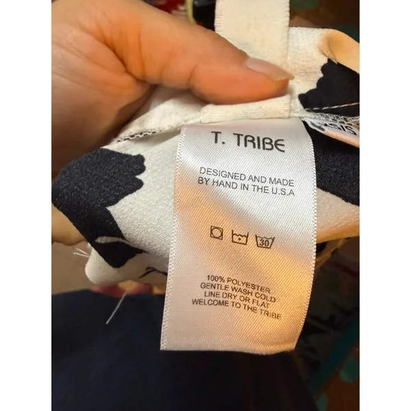 T. Tribe Black and Cream Speckled Ruffle Hem Maxi Skirt - Image 3