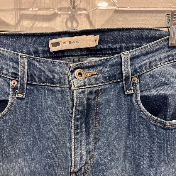 Levis 515 Bootcut Jeans Womens 10‎ Medium Wash Stretch Denim Workwear Western - Image 3