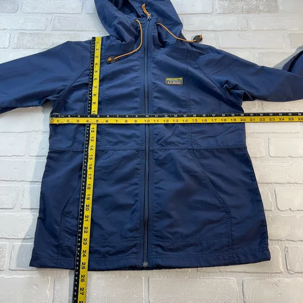 LL Bean Jacket Womens Small Navy Mountain Classic Full Zip Hoodie Lightweight S‎ - Image 2
