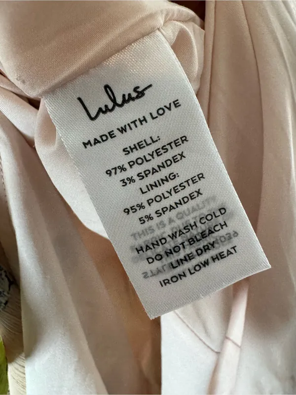 Lulus Stunning Soiree Blush Pink Floral Print Ruched Midi Dress small - Image 8