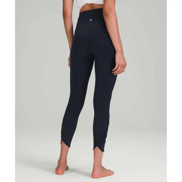 Lululemon Align High-Rise Ruched Waist Nulu Pant 25" True Navy Size‎ 4 - Image 2