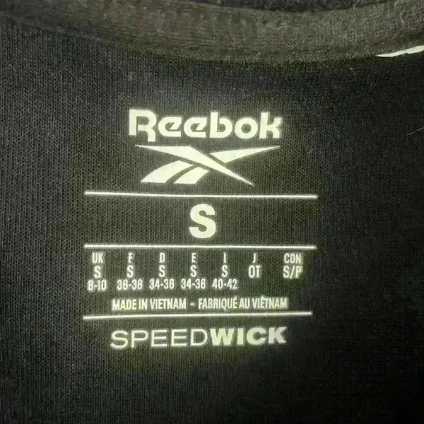 Reebok black zip up‎ sweatshirt with windbreaker ruffle sleeves women size small - Image 3