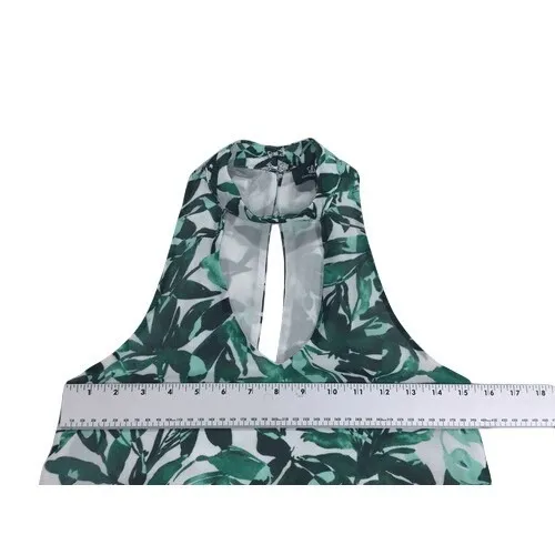 Lulu's Green Tropical Palm Frond‎ Sleeveless Shift Sun Dress Size XS - Image 4
