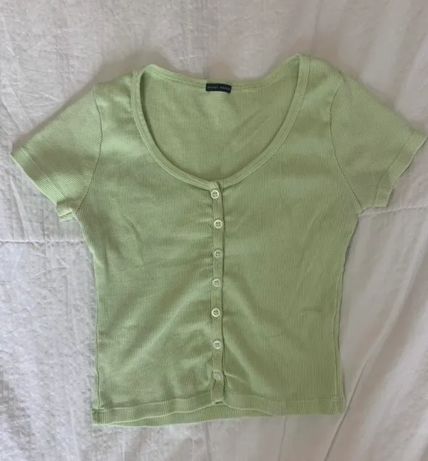 Green Zelly Top Brandy Melville Pastel - Image 4
