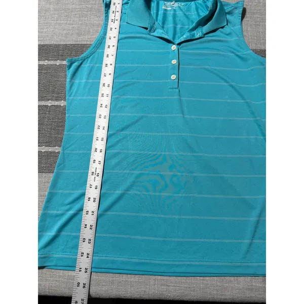 Nike Golf Dri Fit Sleeveless Polo Shirt Women's Medium‎ Tour Performance - Image 2