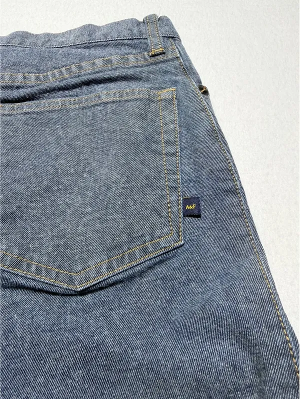 Abercrombie & Fitch Women’s Size 4 Blue Cropped Capri Pants Cotton Stretch - Image 7
