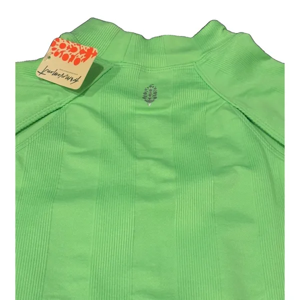 FP Movement $68 NWT Free People Pullover Top Long Sleeve Crew M/L Green Stretch - Image 6