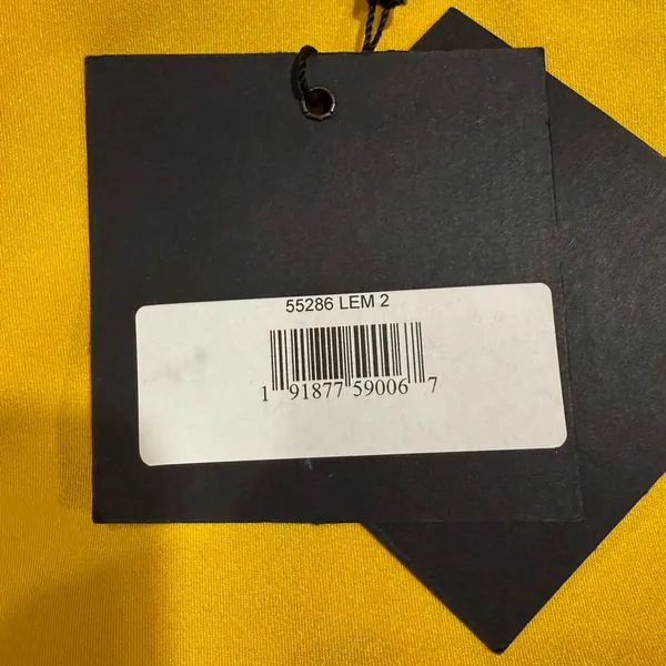 NWT‎ leena For Mac Duggal #55286 Ruffle One-Shoulder Mini Dress Lemon Sz 2 $278 - Image 10