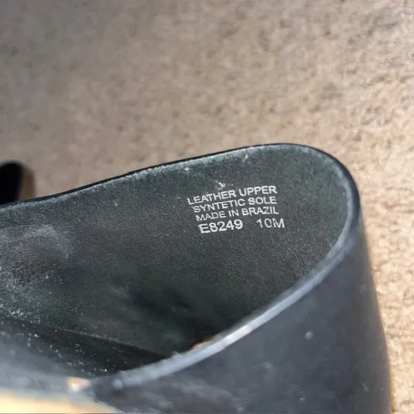 Madewell Boardwalk Post Slide Sandal Leather Black 10 - Image 8