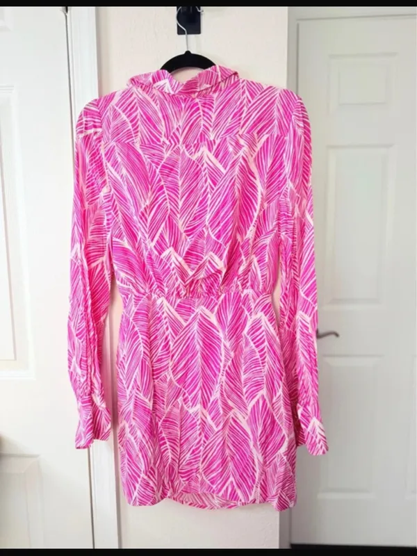 Lovers and Friends Makena Mini Dress Fuchsia Leaf Size S - Image 15