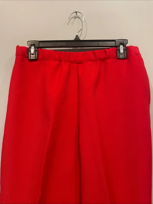 Red women’s Tailored Stretch Pants like new 80’s gem - Image 2