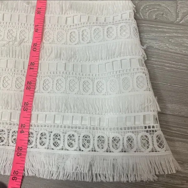Sail to sable white fringe eyelet tank top sz XS‎ - Image 5