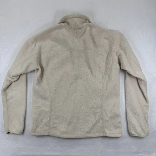 Patagonia Synchilla‎ Fleece Jacket Women's XL Beige Quarter Zip Pullover READ - Image 7