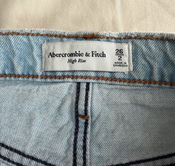 Abercrombie High-Rise Denim Skirt - Image 2
