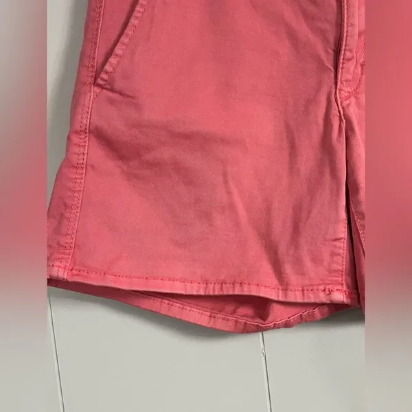 American Eagle Super Stretch Pink Aeo Twill Midi Shorts Size 27 Summer Preppy - Image 6