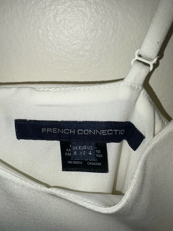 French Connection White Mini Dress - Image 3