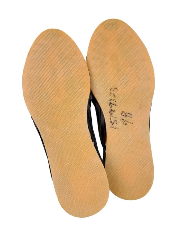 Nisolo Hurache Sandals Woven Fisherman Flats Black Size 9 - Image 8