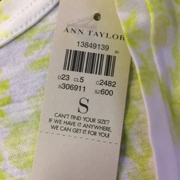 Ann Taylor Floral T-Shirt Womens S NEW - Image 10